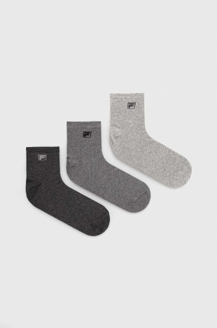 Fila sosete 3-pack melanj gri F9303