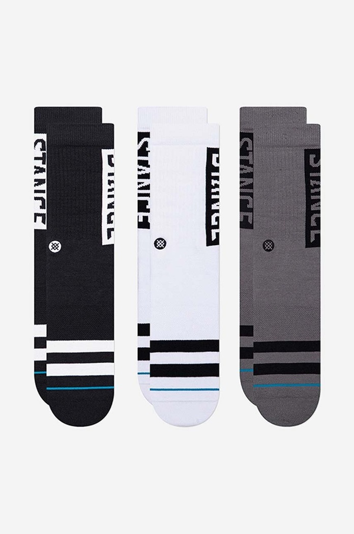 Шкарпетки Stance The OG 3-pack довгі шкарпетки чорний A556C20OG3