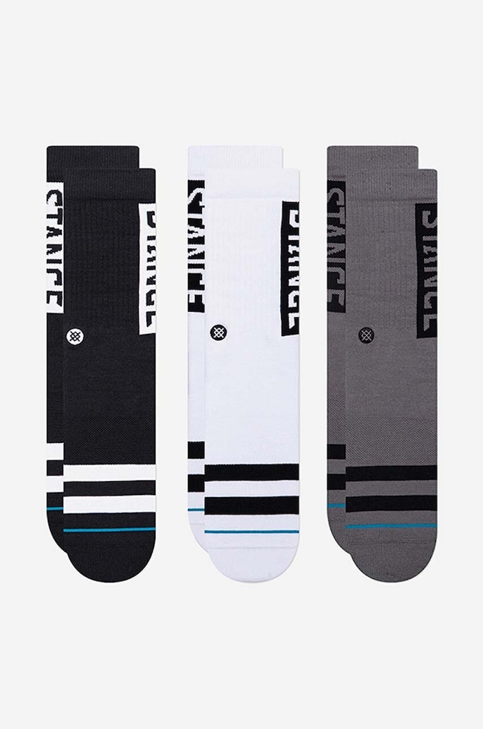 Шкарпетки Stance The OG 3-pack довгі шкарпетки чорний A556C20OG3