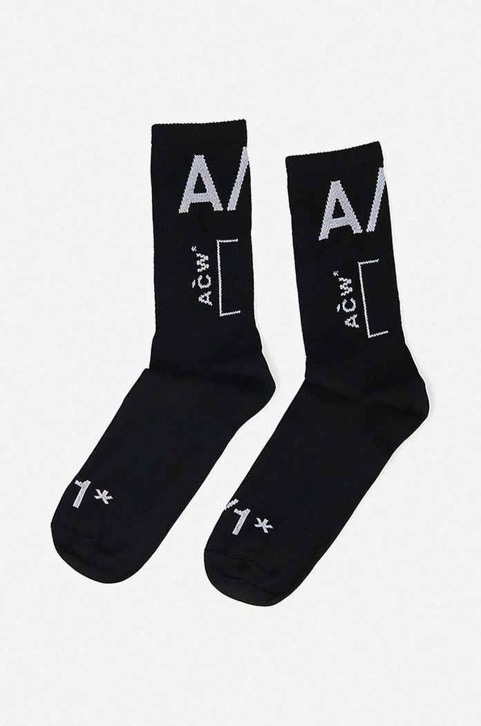 A-COLD-WALL* socks Jacquard Sock ACWMSK019 black AA00