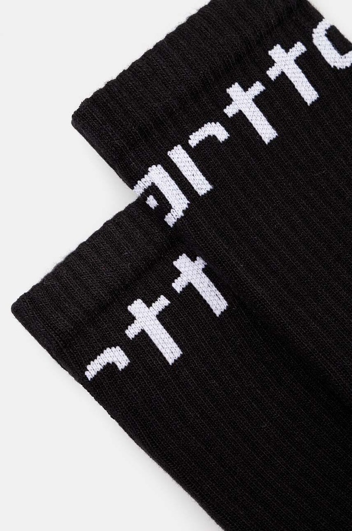 Carhartt WIP șosete I029422.BLACK.WHIT negru AA00