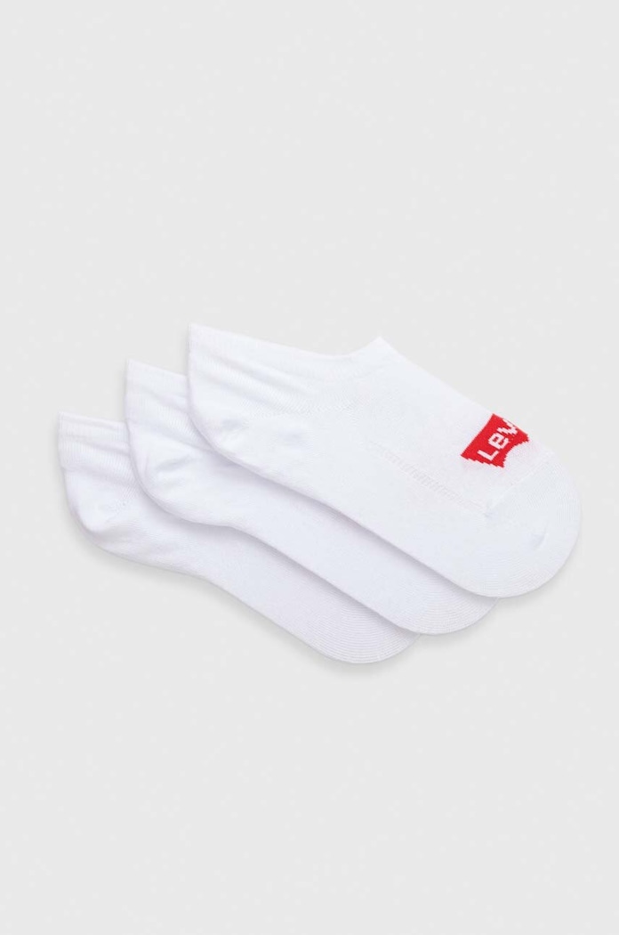 Ponožky Levi's 3-pak krátke ponožky biela 37157.0976