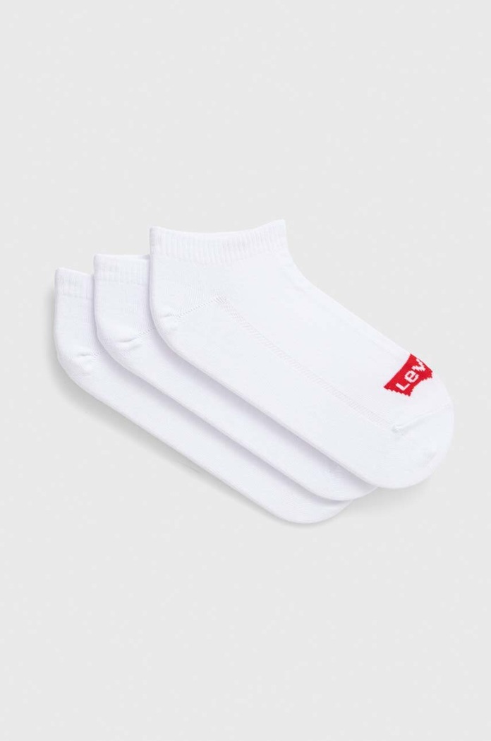 Ponožky Levi's 3-pak krátke ponožky biela 37157.0980
