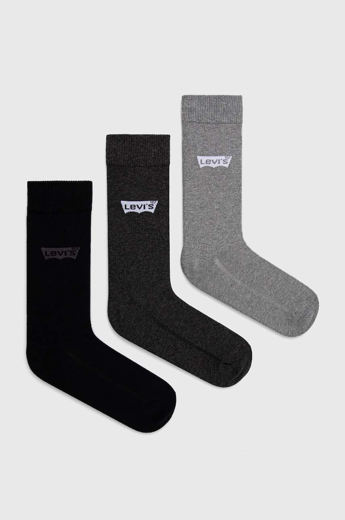 Levi's sosete 3-pack sosete scurte gri 37157.1020