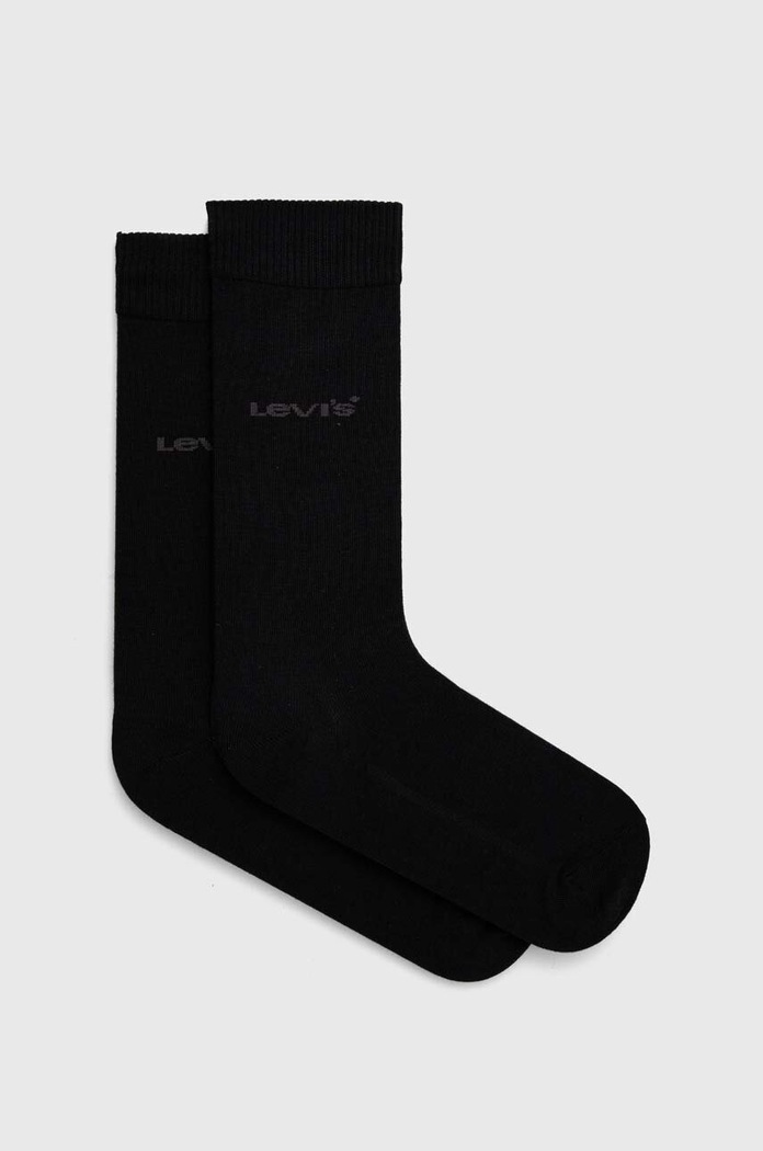 Ponožky Levi's 2-pak dlhé ponožky čierna 37157.1008
