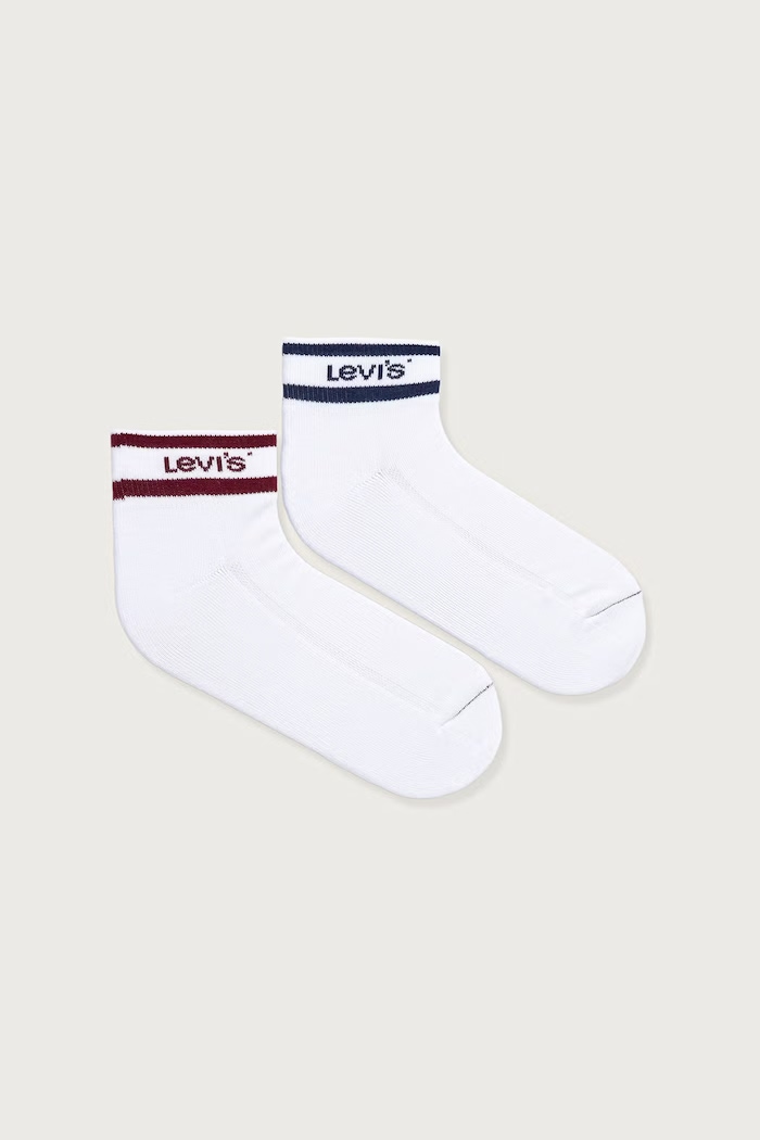 Levi's skarpety z bawełną 2-pack biały 37157.1544