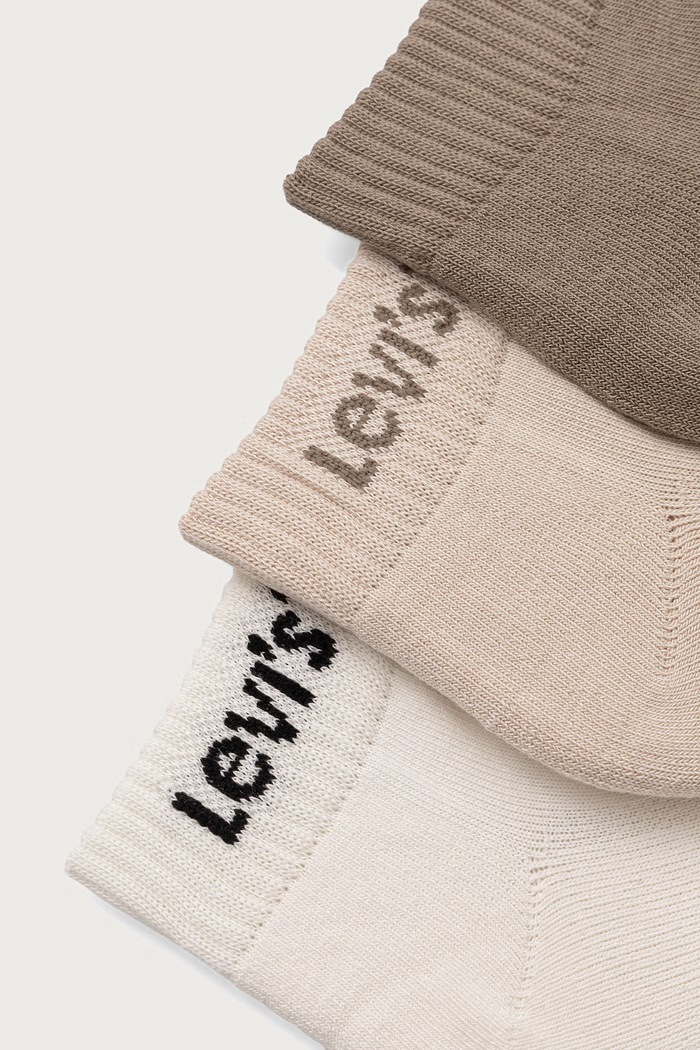 Levi's κάλτσες με βαμβάκι 3-pack 37157.1523 μπεζ AA00