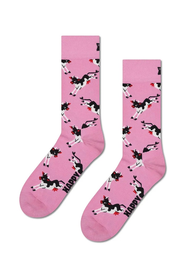 Happy Socks Skarpety z bawełną 4-pack P006174 różowy AA00