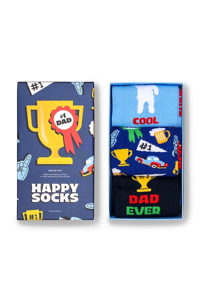 Happy Socks Skarpety z bawełną 3-pack P006974 niebieski AA00