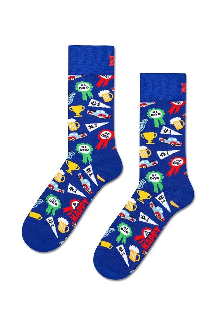 Skarpety z bawełną 3-pack Happy Socks P006974 niebieski