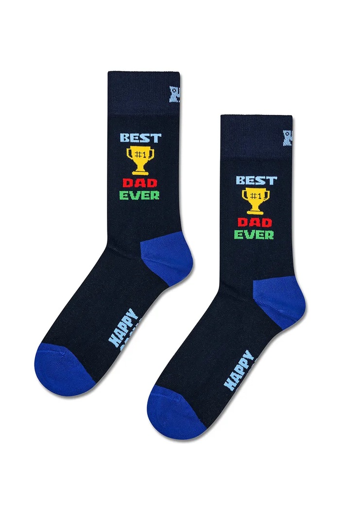 Skarpety z bawełną 3-pack Happy Socks niebieski P006974