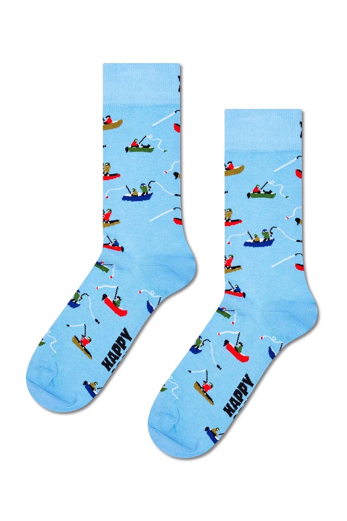 Happy Socks Skarpety z bawełną niebieski P006554