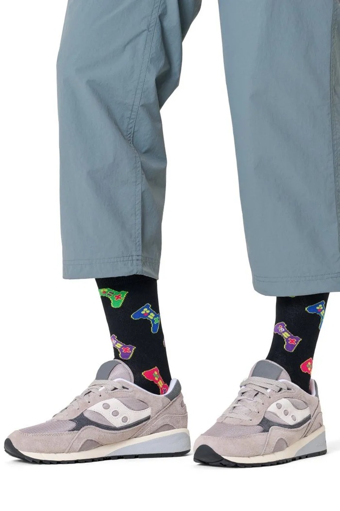 Happy Socks Skarpety z bawełną P003161 czarny AA00