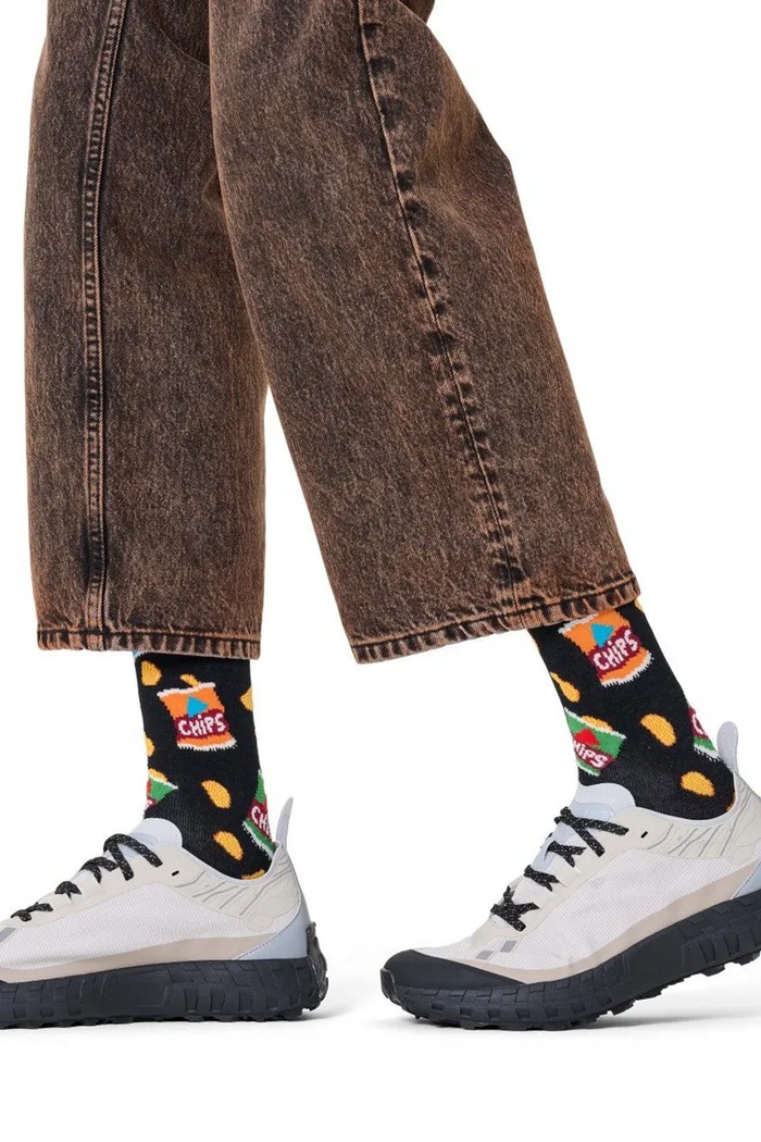 Happy Socks Skarpety z bawełną P003168 czarny AA00