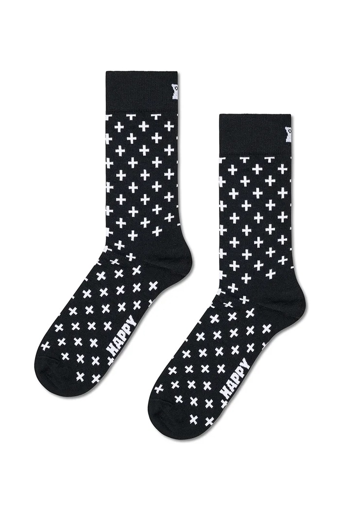 Odzież Happy Socks Skarpety z bawełną 4-pack P006097 czarny