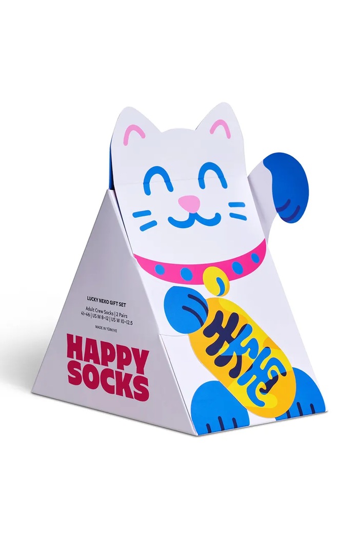Skarpety z bawełną 2-pack Happy Socks niebieski P006080