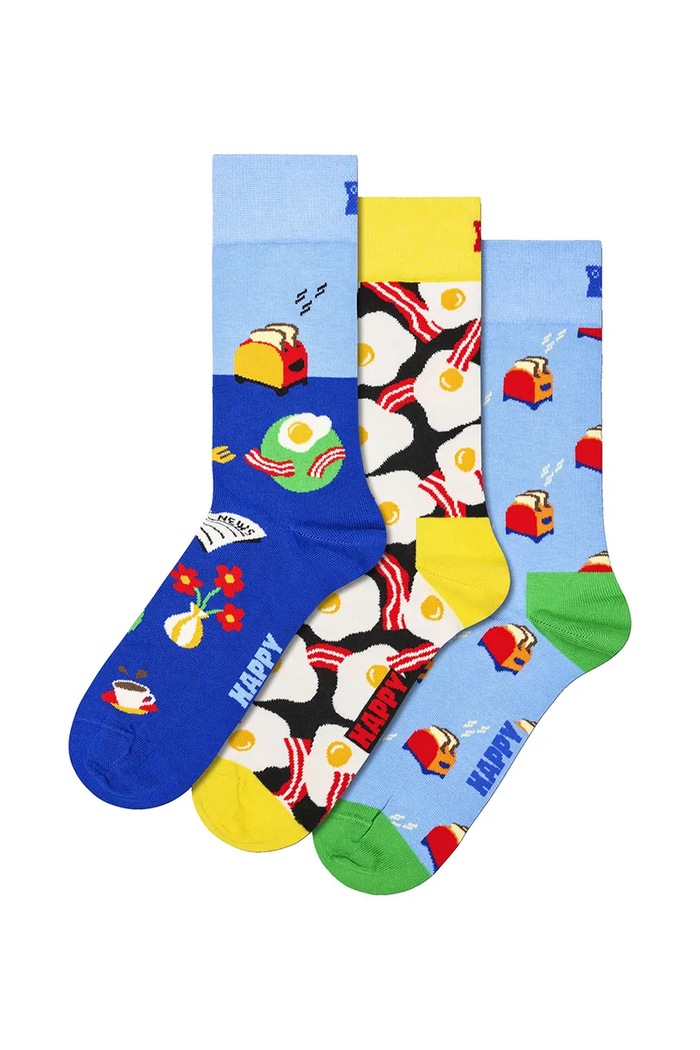 Happy Socks Skarpety z bawełną 3-pack multicolor P006066