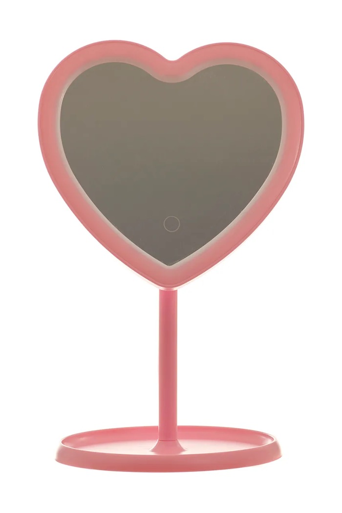 Danielle Beauty specchio cosmetico con illuminazione a led Heart Mirror 30 x 20 cm rosa DC1350HRTP