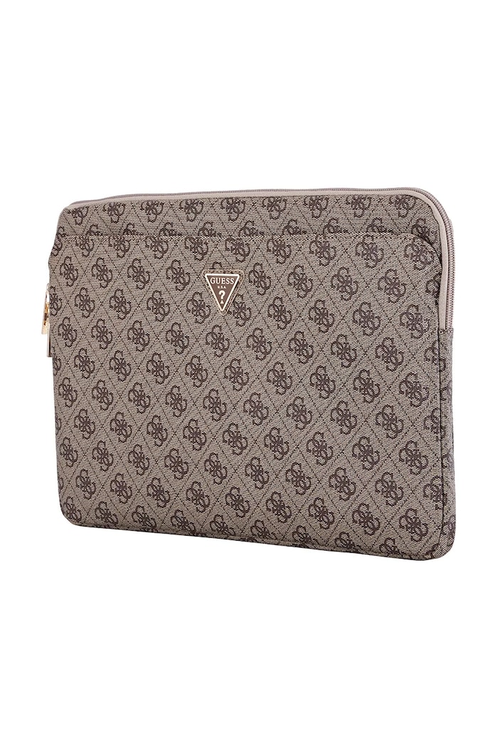 Калъф за лаптоп Guess Sleeve 14" 4G Zipper Pocket Triangle Logo GUCS14ZP4DPTW кафяв AA00