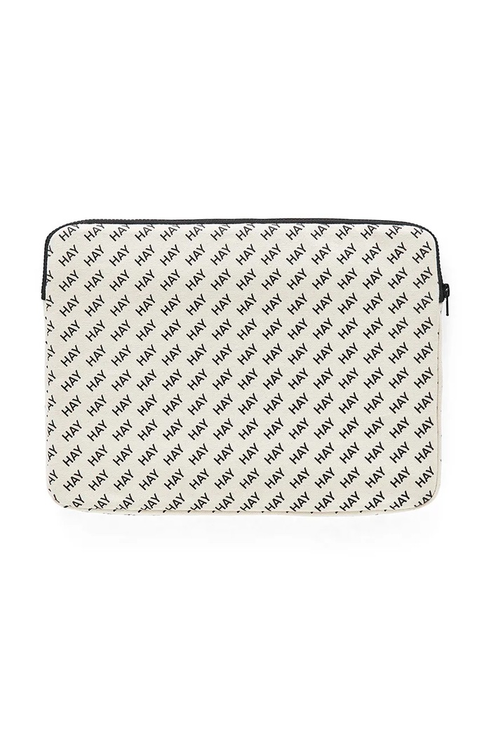 HAY husa laptop Logo 35 x 1,5 x 26 cm alb AD568.A586