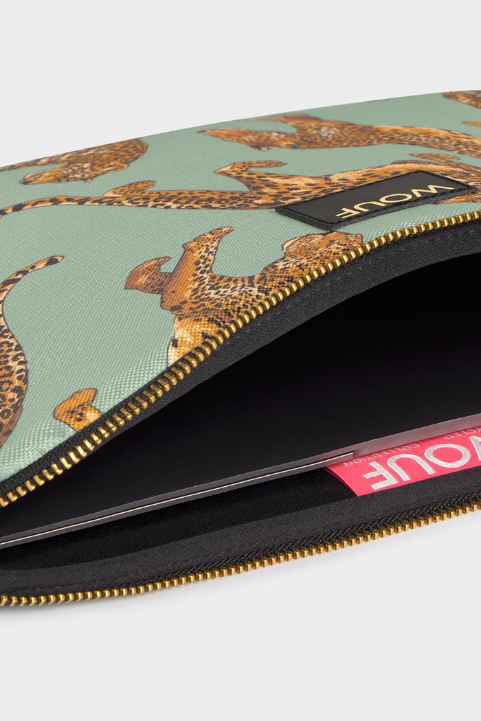 Decor Obal na notebook WOUF Emerald Leopard 15"/16" SB260002 viacfarebná