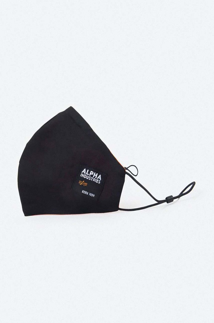 Alpha Industries maseczka ochronna wielorazowego użytku Label Face Mask czarny 128941.03
