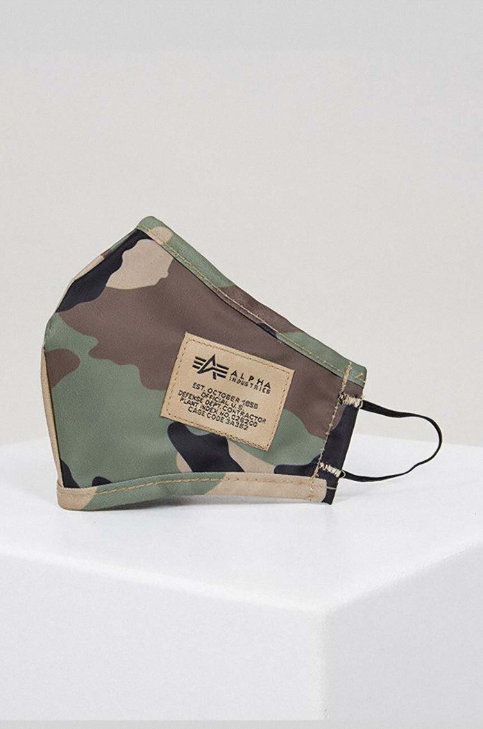 Alpha Industries maseczka ochronna wielorazowego użytku zielony 128938.408