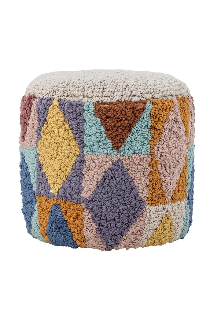 Bloomingville Scaun de puf Miaki multicolor 82062384