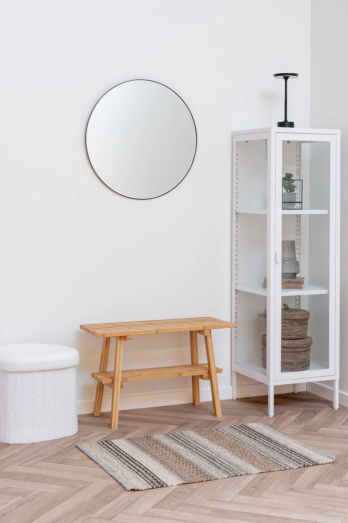 Obývacia izba a spálňa Taburetka s úložným priestorom House Nordic Medford 1501235 biela