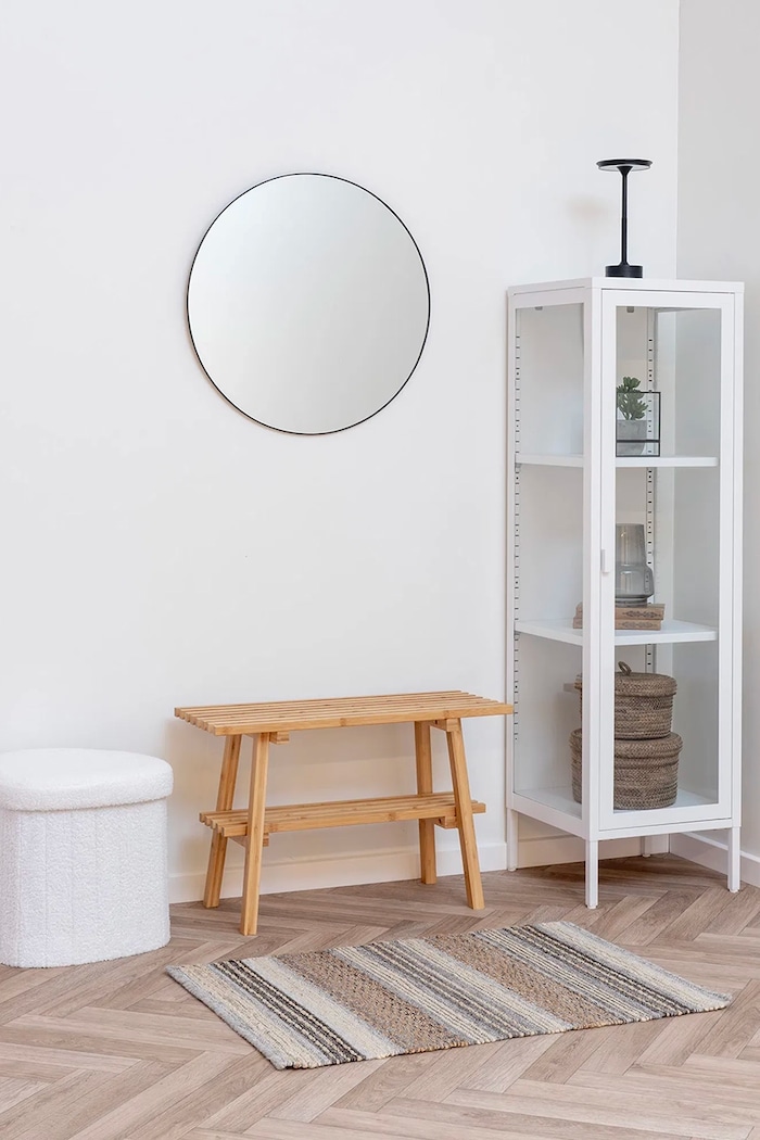 Obývacia izba a spálňa Taburetka s úložným priestorom House Nordic Medford 1501235 biela