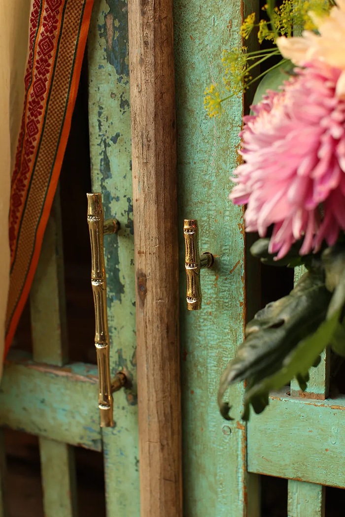 Nábytková rukojeť Doing Goods Bodhi Bamboo Doorhandle žlutá 1.10.20.004.923.4