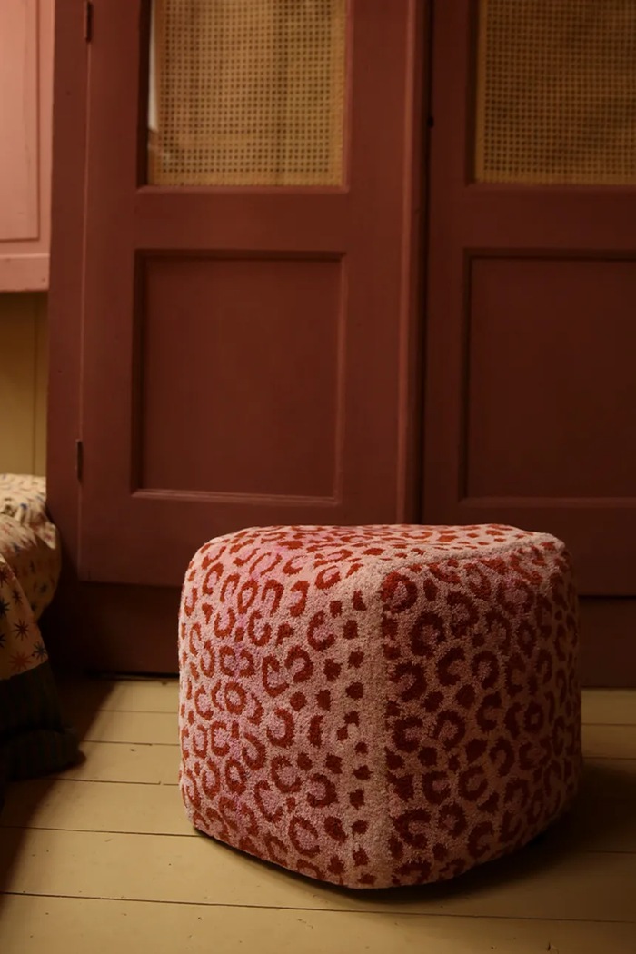 Πουφ Doing Goods Pink Leopard Pouf S 1.45.15.009.030.3 πολύχρωμο AA00