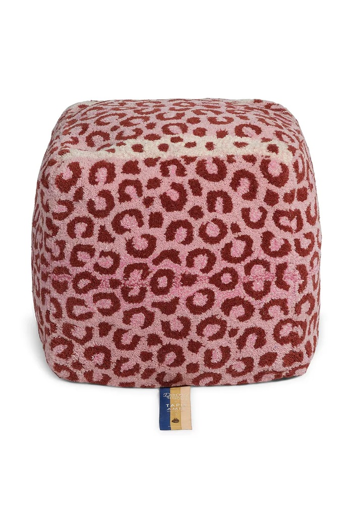 Doing Goods pufa Pink Leopard Pouf S 1.45.15.009.030.3 multicolor AA00
