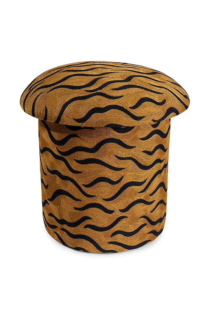 Taburetka Doing Goods Maya Tiger Embroidered hnedá 1.40.15.010.700.5