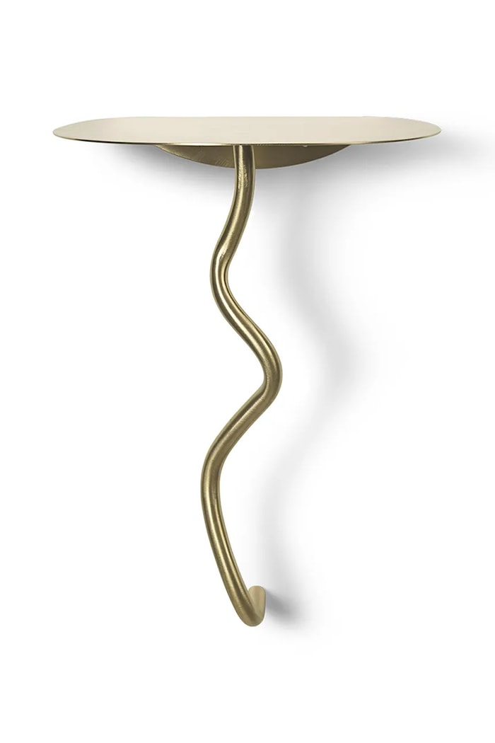 Nástenný stôl ferm LIVING Curvature Wall Table žltá 1104267226