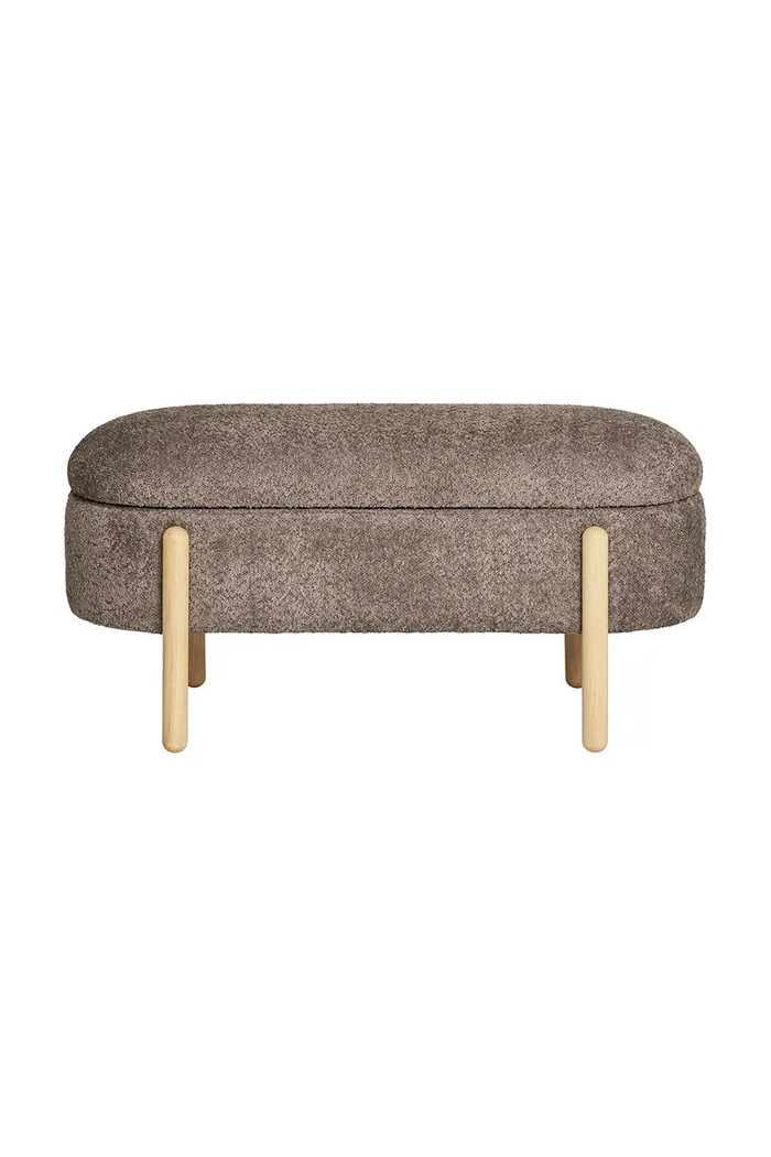 Taburetka s úložným priestorom House Nordic Branca 98 x 41 x 48 cm fialová 1409001