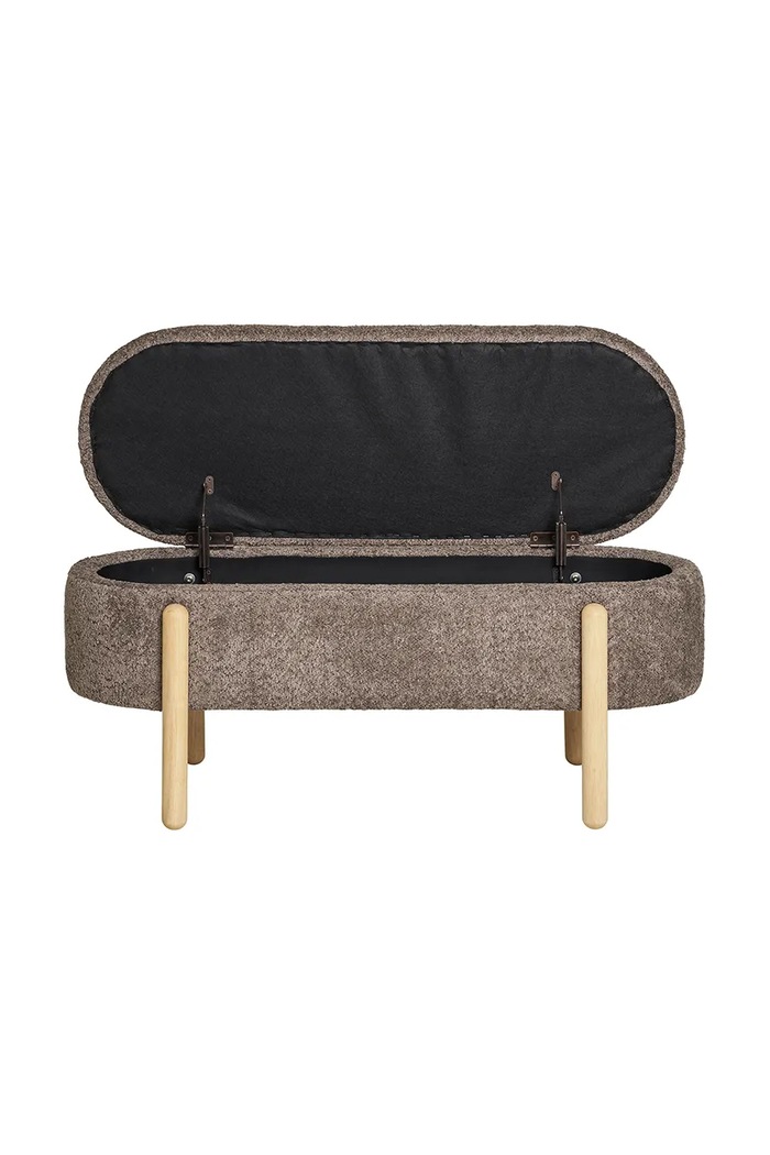 Taburetka s úložným priestorom House Nordic Branca 98 x 41 x 48 cm 1409001 fialová AA00