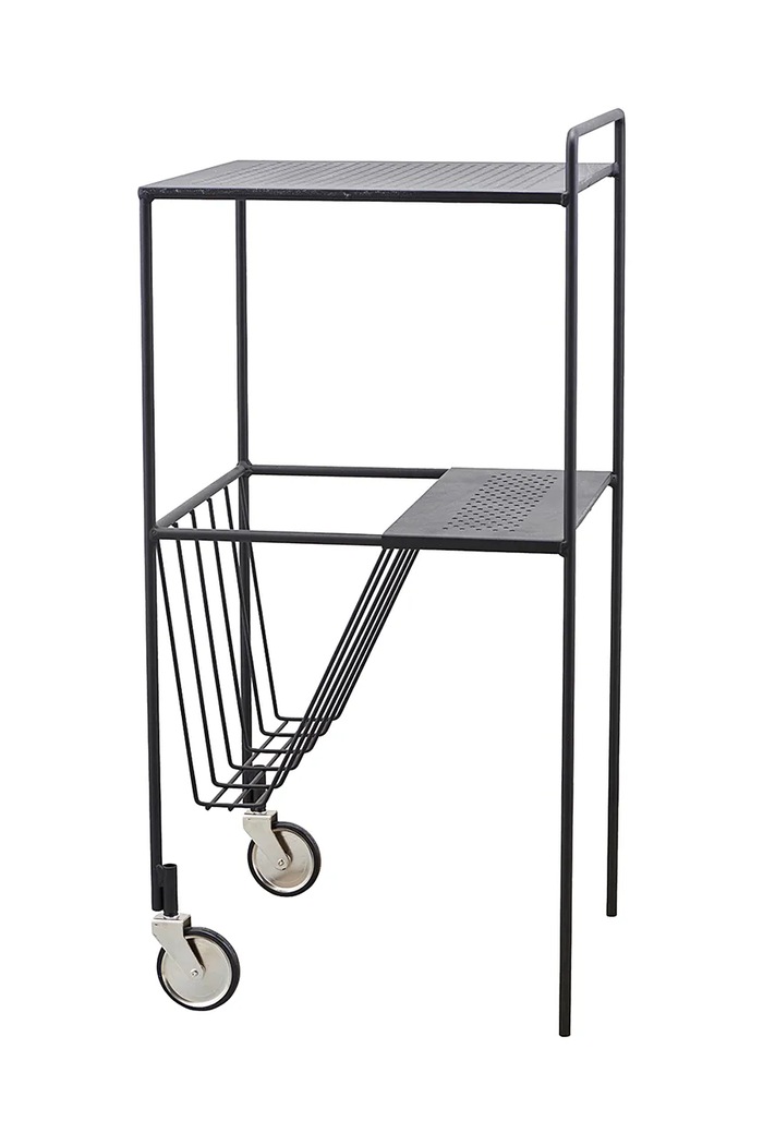 House Doctor masă cu suport pentru ziare HDUse 35 x 75 cm negru 208580101