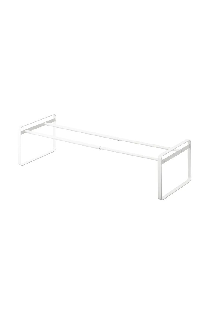Sklopná polica na topánky Yamazaki Frame biela 7209