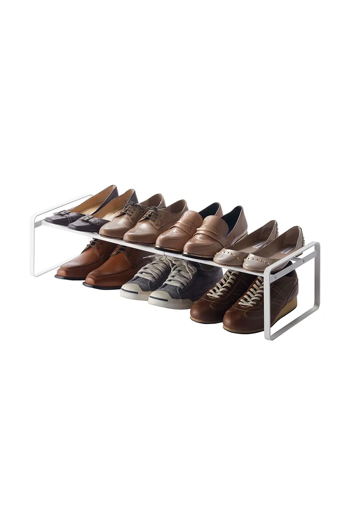 Sklopná polica na topánky Yamazaki Frame 7209 biela AA00