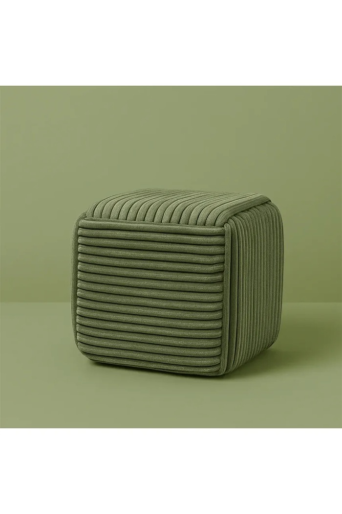 Affek Design scaun de puf Wiki 43 x 43 x 38 cm HTYG1128.SR verde AA00