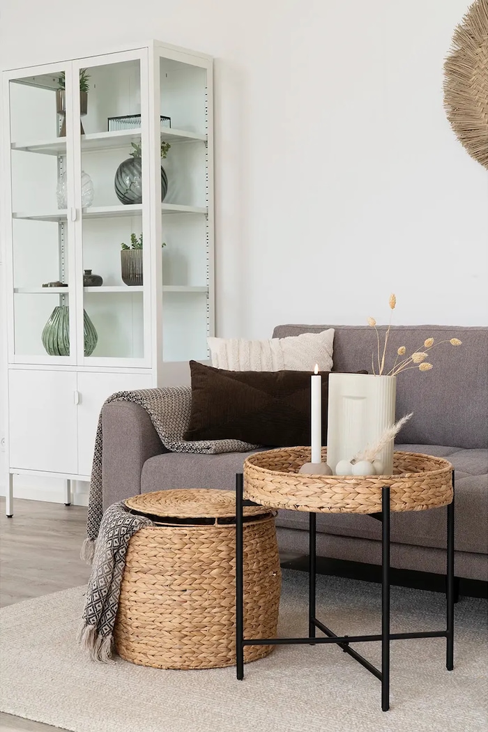 Obývacia izba a spálňa Stolík House Nordic Naro 50 x 48,5 cm 2105005 žltá