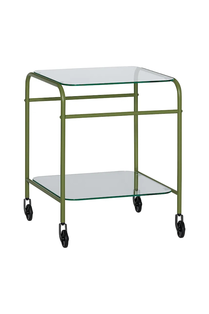 Hübsch mobilă cu roți Zephyr 43 x 42 x 54 cm verde 022001