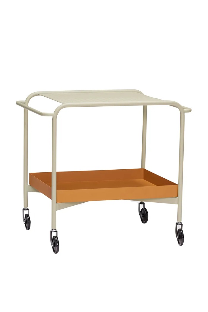Hübsch Mobilă cu roți Push Trolley 66 x 47 x 62 cm bej 021904