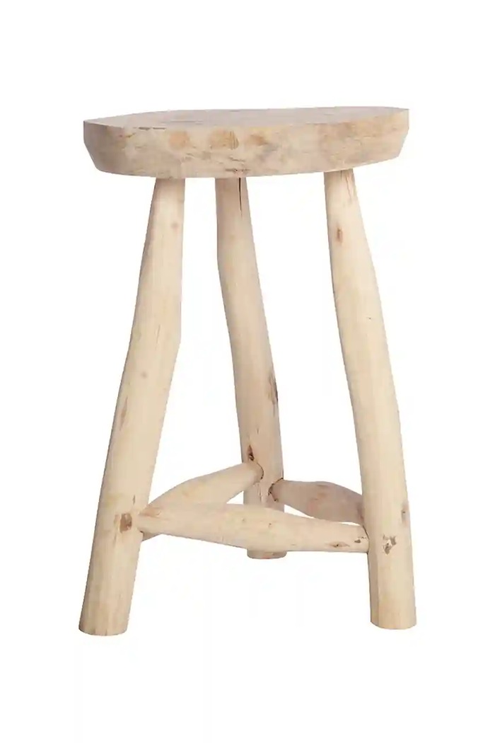 Σκαμπό House Doctor HDPure 48 x 31 cm μπεζ 203800132