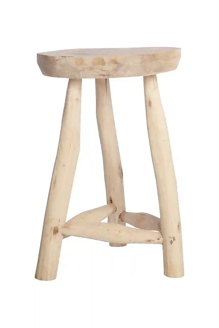 Σκαμπό House Doctor HDPure 48 x 31 cm μπεζ 203800132