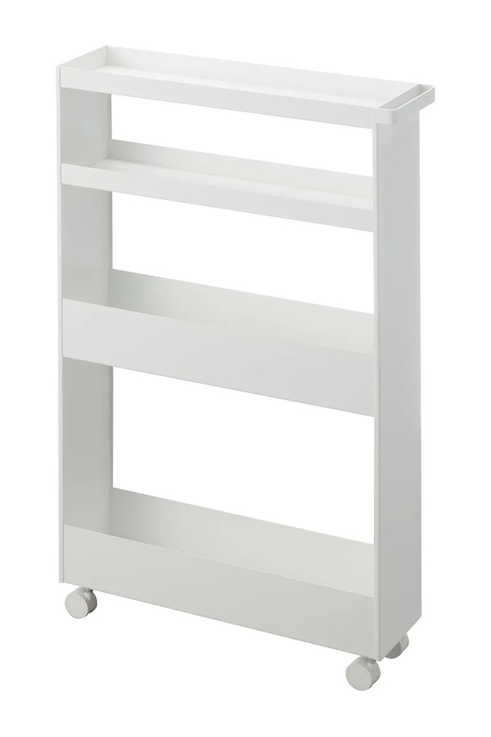 Yamazaki raft pe roți Tower Slim 13 x 48 x 80.5 cm alb 1806
