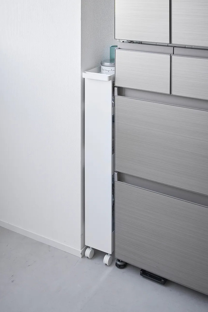 Yamazaki raft pe roți Tower Slim 13 x 48 x 80.5 cm 1806 alb AA00