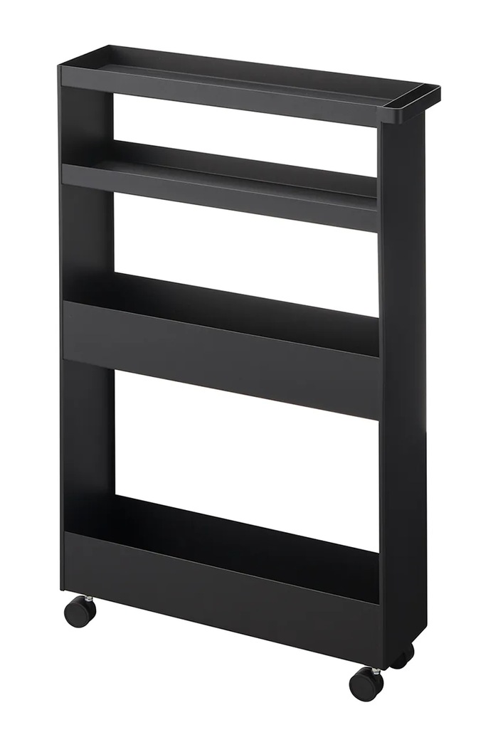 Regál na kolečkách Yamazaki Tower Slim 13 x 48 x 80.5 cm černá 1807
