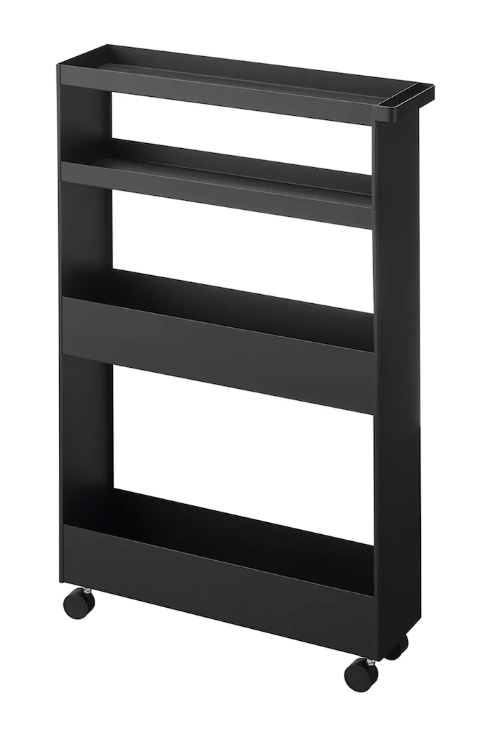 Regál na kolečkách Yamazaki Tower Slim 13 x 48 x 80.5 cm černá 1807